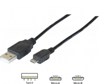 eSTUFF MicroUSB Cable 1m White 