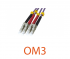 Jarr. zip 2mm OM3 50/125 LC-UPC/ST-UPC LSZH aqua 2m 
