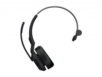 Jabra Evolve2 55 MS Mono - Micro-casque - sur-oreille - Bluetooth - sans fil - Suppresseur de bruit actif - USB-A via adaptateur Bluetooth - noir - avec support de chargement - certifié Zoom, Cisco Webex Certified, Certifié Tencent Meeting, Certifié Alcat 
