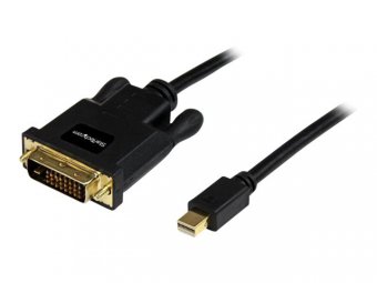 StarTech.com Adaptateur Mini DisplayPort? vers DVI - Câble Mini DP / DVI-D Vidéo 1080p jusqu'à 1920x1200 - Noir - 3 m - Câble DisplayPort - Mini DisplayPort (M) pour DVI-D (M) - 3.04 m - noir 