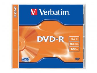 Verbatim - 5 x dvd-r 4.7 go 16x - mat transparent - boîtier cd - support de stockage 