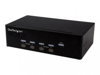 4-port KVM Switch w/Dual VGA - USB 2.0 