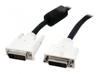 StarTech.com Câble d'extension d'écran Dual Link DVI-D de 2 m - M/F - Rallonge de câble DVI - liaison double - DVI-D (M) pour DVI-D (F) - 2 m - noir 