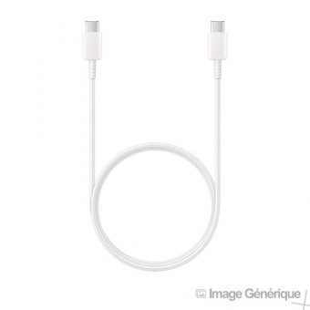 Samsung EP-DG977BWE - Câble USB Type-C Vers USB Type-C (1m, Blanc) - Original, Bulk 