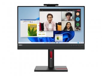 Lenovo ThinkCentre Tiny-in-One 24 Gen 5 - Écran LED - 24" (23.8" visualisable) - 1920 x 1080 Full HD (1080p) @ 60 Hz - IPS - 250 cd/m² - 1000:1 - 4 ms - HDMI, DisplayPort - haut-parleurs - noir corbeau 