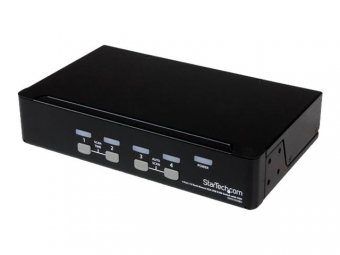 4 Port 1U Rackmount USB KVM Switch 
