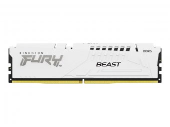 Kingston FURY Beast - DDR5 - module - 16 Go - DIMM 288 broches - 6800 MHz / PC5-54400 - CL34 - 1.4 V - mémoire sans tampon - on-die ECC - blanc 