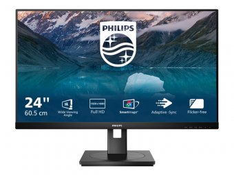 Philips 242S9JML - S Line - écran LED - 24" (23.8" visualisable) - 1920 x 1080 Full HD (1080p) @ 75 Hz - VA - 300 cd/m² - 3000:1 - 4 ms - HDMI, VGA, DisplayPort - haut-parleurs - noir 