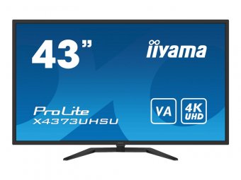 iiyama ProLite X4373UHSU-B1 - Écran LED - 43" (42.5" visualisable) - 3840 x 2160 4K @ 60 Hz - VA - 400 cd/m² - 4000:1 - 3 ms - 2xHDMI, DisplayPort, Mini DisplayPort - haut-parleurs - noir mat 