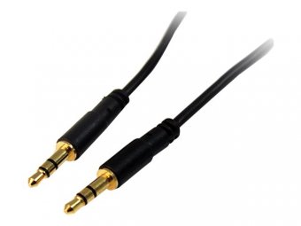 1.8m Slim 3.5mm Stereo Audio Cable M/M 