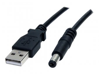 3ft USB to Type M Barrel DC Power Cable 