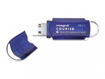 Integral Courier FIPS 197 Encrypted USB 3.0 - Clé USB - chiffré - 32 Go - USB 3.0 