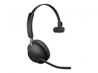 Jabra Evolve2 65 MS Mono - Micro-casque - sur-oreille - convertible - Bluetooth - sans fil - USB-A - isolation acoustique - noir - Certifié pour Microsoft Teams 