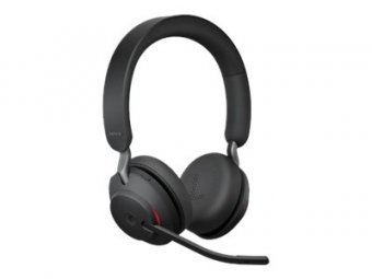 Jabra Evolve2 65 MS Stereo - Micro-casque - sur-oreille - Bluetooth - sans fil - USB-C - isolation acoustique - noir - Certifié pour Microsoft Teams 
