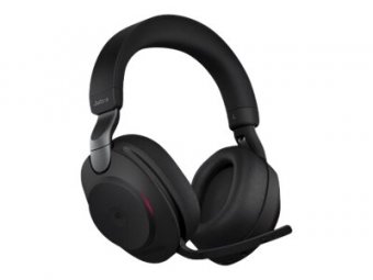 Jabra Evolve2 85 MS Stereo - Micro-casque - circum-aural - Bluetooth - sans fil, filaire - Suppresseur de bruit actif - jack 3,5mm - isolation acoustique - noir - Certifié pour Microsoft Teams 