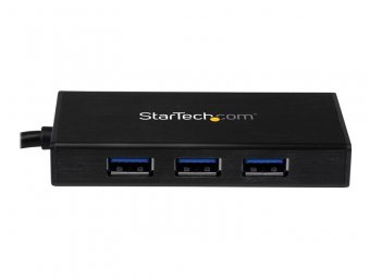 Portable USB 3.0 Hub w/Gigabit Ethernet 