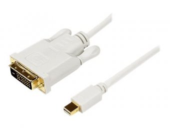 StarTech.com Adaptateur Mini DisplayPort? vers DVI - Câble Mini DP / DVI-D Vidéo 1080p jusqu'à 1920 x 1200 - Blanc 91 cm - Câble DisplayPort - Mini DisplayPort (M) pour DVI-D (M) - 91.44 cm - vis moletées - blanc 