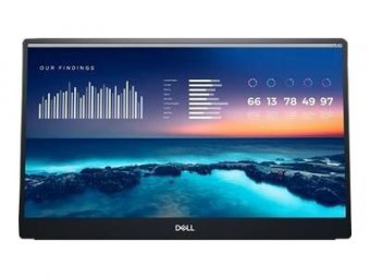 Dell P1424H - Écran LED - 14" - portable - 1920 x 1080 Full HD (1080p) - IPS - 300 cd/m² - 700:1 - 6 ms - 2xUSB-C - BTO - avec 3 ans de service d'échange avancé et garantie matérielle limitée 