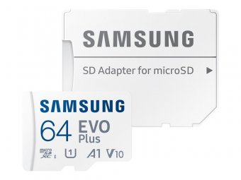 Samsung EVO Plus MB-MC64KA Carte mémoire flash (adaptateur microSDXC vers SD inclus(e)) 64 Go 
