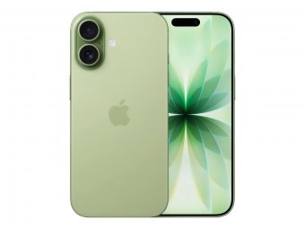 Apple iPhone 17 - 5G smartphone - double SIM / Mémoire interne 256 Go - écran OEL - 6.3" - 2622 x 1206 pixels (120 Hz) - 2x caméras arrière 48 MP, 48 MP - front camera 18 mégapixels - vert gris 