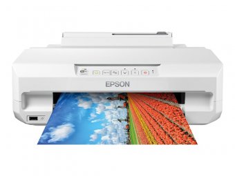Epson Expression Photo XP-65 - Imprimante - couleur - Recto-verso - jet d'encre - A4/Legal - 5 760 x 1 440 ppp - jusqu'à 9.5 ppm (mono)/jusqu'à 9 ppm (couleur) - capacité : 100 feuilles - USB, LAN, Wi-Fi 
