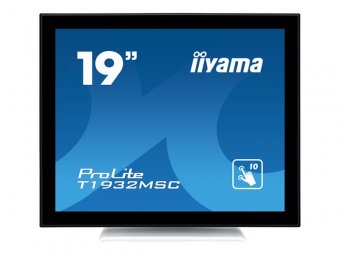 iiyama ProLite T1932MSC-W5AG - Écran LED - 19" - écran tactile - 1280 x 1024 - IPS - 250 cd/m² - 1000:1 - 14 ms - HDMI, VGA, DisplayPort - haut-parleurs - blanc 