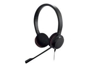 Jabra Evolve 20 UC stereo - Micro-casque - sur-oreille - filaire - USB-C - isolation acoustique 