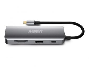 Urban Factory HUBEE 8 IN 1 - station d'accueil - USB-C 3.1 - HDMI - 1GbE 