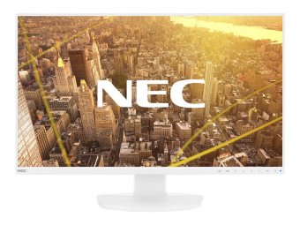 NEC MultiSync EA271F - Écran LED - 27" - 1920 x 1080 Full HD (1080p) - AH-IPS - 250 cd/m² - 1000:1 - 6 ms - HDMI, DVI-D, VGA, DisplayPort - haut-parleurs - blanc 