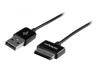 StarTech.com Câble USB pour ASUS Transformer Pad et Eee Pad Transformer (TF101, etc.) / Slider - Câble ASUS USB Donnée / Chargeur - 50 cm - Câble de chargement / de données - connecteur de station d'accueil 40 broches ASUS mâle pour USB mâle - 50 cm - dou 