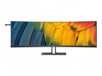 Philips 45B1U6900C - Écran LED - incurvé - 45" (44.5" visualisable) - 5120 x 1440 Dual Quad HD @ 75 Hz - VA - 450 cd/m² - 3000:1 - DisplayHDR 400 - 4 ms - 2xHDMI, DisplayPort, USB-C - haut-parleurs - noir 