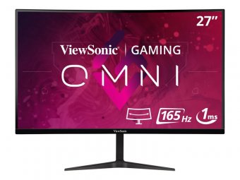 ViewSonic VX2718-2KPC-MHD - Gaming - écran LED - jeux - incurvé - 27" - 2560 x 1440 QHD @ 165 Hz - VA - 250 cd/m² - 4000:1 - 1 ms - 2xHDMI, DisplayPort - haut-parleurs 