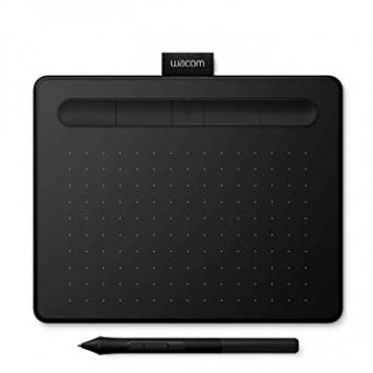 Stylet créatif Wacom Intuos Petite - Numériseur - 15.2 x 9.5 cm - électromagnétique - 4 boutons - filaire - USB - noir 