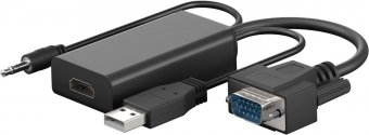 VGA vers prise HDMI A, 1920 x 1200, 16 cm 