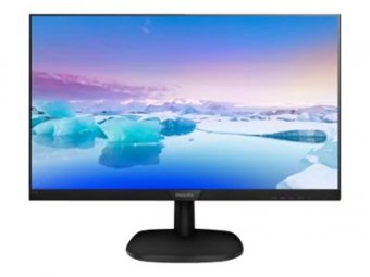 Philips V-line 273V7QJAB - Écran LED - 27" - 1920 x 1080 Full HD (1080p) @ 60 Hz - IPS - 250 cd/m² - 1000:1 - 5 ms - HDMI, VGA, DisplayPort - haut-parleurs - noir, noir texturé 