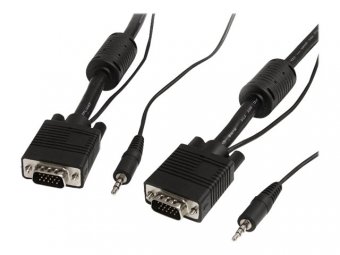 15m High Res Monitor VGA Cable w/Audio 