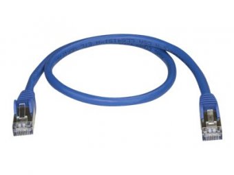 0.5m Blue Cat6a Ethernet Cable - STP 