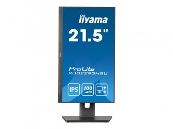 iiyama ProLite XUB2293HSU-B6 - Écran LED - 22" (21.5" visualisable) - 1920 x 1080 Full HD (1080p) @ 100 Hz - IPS - 250 cd/m² - 1000:1 - 1 ms - HDMI, DisplayPort - haut-parleurs - noir, mat 