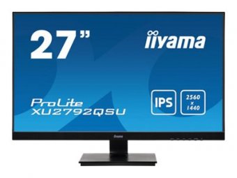 iiyama ProLite XU2792QSU-B1 - Écran LED - 27" - 2560 x 1440 QHD @ 70 Hz - IPS - 350 cd/m² - 1000:1 - 5 ms - HDMI, DVI, DisplayPort - haut-parleurs - noir 