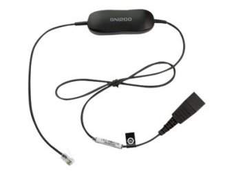 Jabra Smart Cord - Câble pour casque micro - noir - pour Cisco IP Phone 78XX, BIZ 2300, Mitel 74XX, Dialog 42XX, 44XX, 5446, Snom 71X 