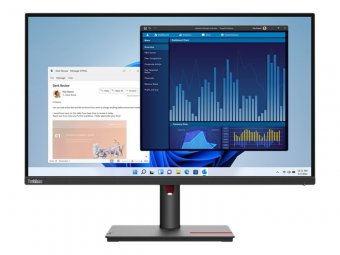 Lenovo ThinkVision T27p-30 - Écran LED - 27" - 3840 x 2160 4K @ 60 Hz - IPS - 350 cd/m² - 1300:1 - 4 ms - HDMI, DisplayPort, USB-C - noir - Campus - pour ThinkPad P15 Gen 2 20YQ 