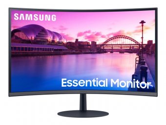 Samsung S27C390EAU - S39C Series - écran LED - incurvé - 27" - 1920 x 1080 Full HD (1080p) @ 75 Hz - VA - 250 cd/m² - 3000:1 - 4 ms - 2xHDMI, DisplayPort - haut-parleurs - noir, bleu foncé/gris 