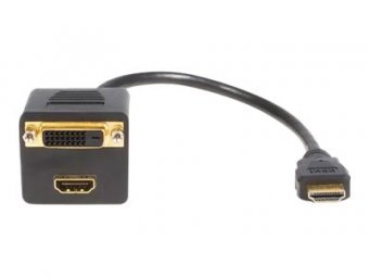 30cm HDMI to HDMI+DVI-D Video Splitter 