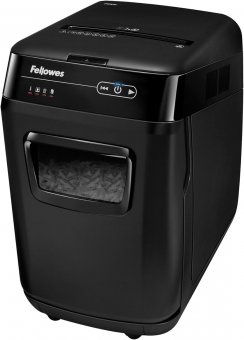 Fellowes Destructeur De Documents Automatique Automax 200C Coupe Croisée 200 Feuilles - 5 Minutes - Technologie Silencieuse 