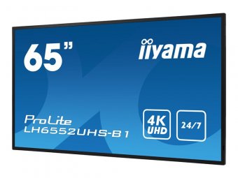 iiyama ProLite LH6552UHS-B1 - Classe de diagonale 65" (64.5" visualisable) écran LCD rétro-éclairé par LED - signalisation numérique - Android - 4K UHD (2160p) 3840 x 2160 - noir mat 