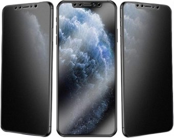 Verre Trempé Anti-Espion pour iPhone XR/iPhone 11 Protection Écran Privacy Dureté 9H Anti-Empreintes digitales Anti-Spy 