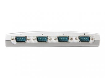 4 Port USB to RS232 Serial Adapter Hub 