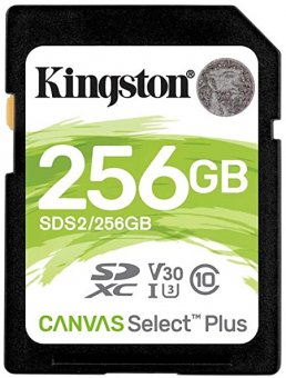 Kingston Canvas Select Plus - carte mémoire flash - 256 Go - SDXC UHS-I 
