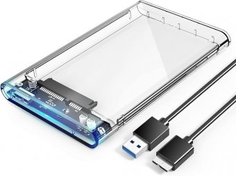 Boîtier externe USB 3.0 transparent disque dur ou SSD 2.5" SATA 