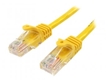0.5m Yellow Snagless Cat5e Patch Cable 